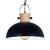 Colgante De Aluminio Con Detalles En Madera Db