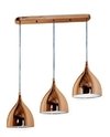 Colgante Cobre 3 Luces Acq