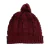 GORRO LANA CON POMPON - BORDO