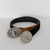 CINTO HEBILLA BULL PLATEADO GAMUZA - 110CM - comprar online