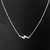 COLLAR ACERO BLANCO RAYO CUBIC- 40CM