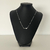 COLLAR ACERO BLANCO FLECHA CUBIC - 40CM - comprar online