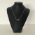 COLLAR ACERO BLANCO FLECHA CUBIC - 40CM - comprar online