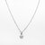 COLLAR ACERO BLANCO CON DIJE FLOR - 45CM