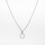 COLLAR ACERO BLANCO CON DIJE TREBOL - 45CM
