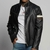 Campera Cuero Bross logo espalda