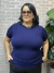 Blusa Gola Trancinha - Modal Marinho
