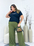 Máxi Pantalona - Verde Militar - comprar online