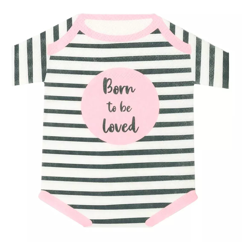Servilleta Born To Be Love Pink x 16 und