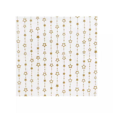 Servilleta Luxe Gold Star x 20 und