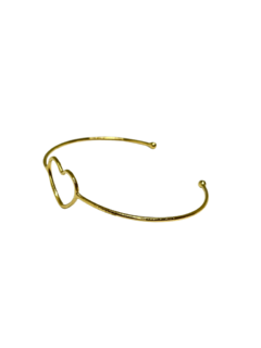 BRACELETE CORAÇÃO VAZADO (FINO)
