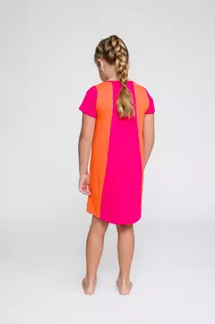 Camisola Infantil Manga Curta Rosa Divertida Viscolycra - comprar online