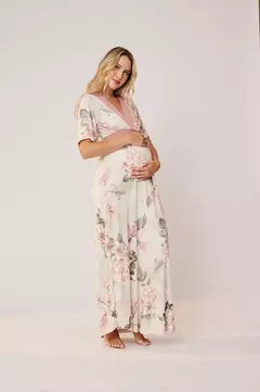 Kaftan Longa Feminina Microfibra Deia