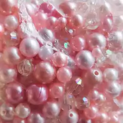 Kit Pérola para Bordar Tiara Viih Tube Sortidas - 80g - Mundo das Tiaras