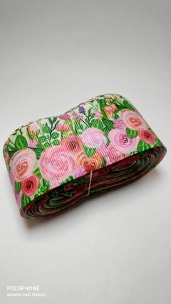 Fita Estampada Floral Rosas