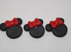 Aplique Minie com Laço em Biscuit