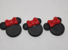 Aplique Minie com Laço em Biscuit