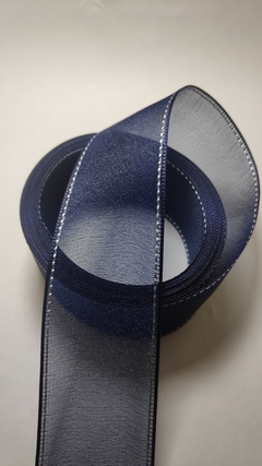 Fita de Organza " Voal"Pespontada Sanding - Mundo das Tiaras