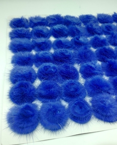 Pompom Meio Chaton de Pelúcia Coloridos 4,5cm - 2 peças na internet