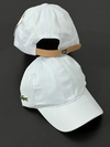 Bonè Lacoste gabardine (fita couro)