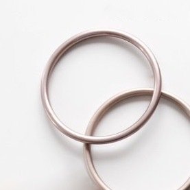 Argollas "Light brown Champagne"