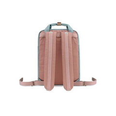 Mochila Himawari Urbana Retro Calidad Celeste y Rosa 01# en internet