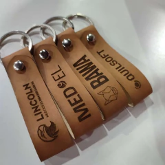 Llaver de Ecocuero con logo grabado - BEJAMI MERCHANDISING / REGALOS PARA EMPRESAS / REGALOS CON LOGO Y PERSONALIZADOS