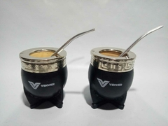 Mate Imperial de Alpaca y cuero - comprar online