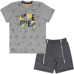 Conjunto Camiseta - Rolú 90452.2 - Cinza