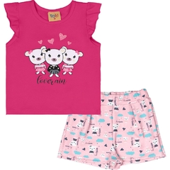 Conjunto Cropped - Rolú 8949 - Pink Power - 3