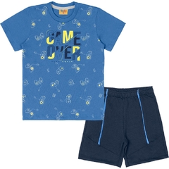 Conjunto Camiseta - Rolú 9045 - Azul