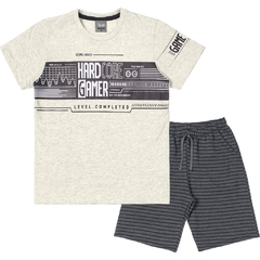 Conjunto Camiseta - TwoColors T4973.1 - Cinza