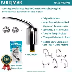 Alavanca Torneira Pratika Reparo Completo Original Fabrimar - comprar online
