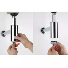 Sifão Para Lavatório 1x1 1/2 Cromado Fabrimar 55398 - comprar online