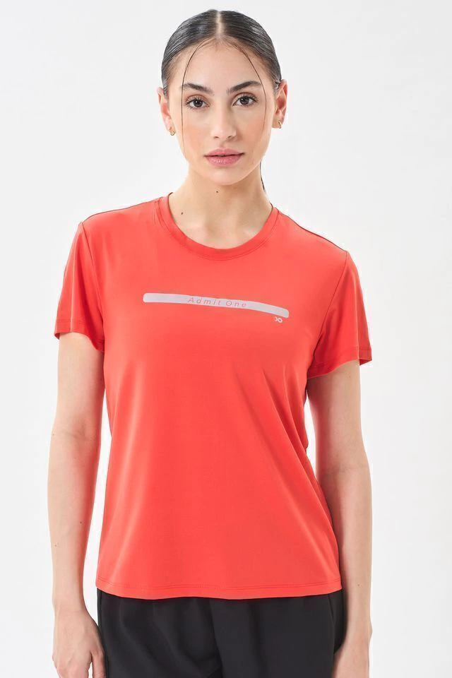 REMERA KARES ROJO - ADMIT ONE - (32724) -