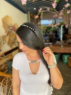 Tiara Fofinha slim de pérolas na internet