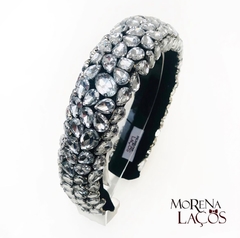 Tiara de luxo (Veludo e pedras de cristal) - comprar online