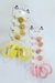 Set de colitas con accesorio emoji