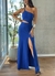 Vestido Emilia Crepe Azul - tienda online