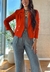 Blazer Corto Delia Rojo