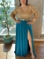 Falda de Lycra Verde Petroleo