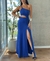 Vestido Emilia Crepe Azul - comprar online
