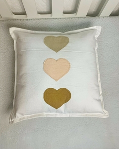 Almohadón 3 corazones