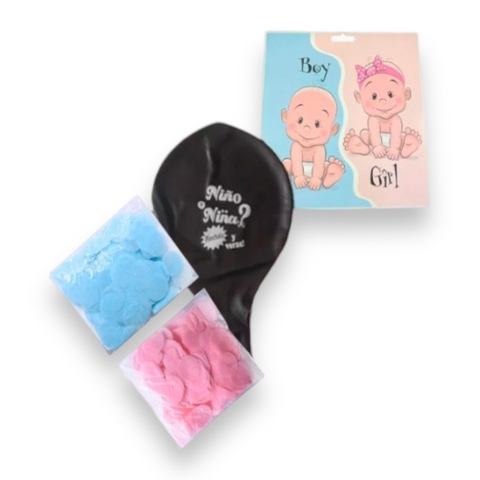 Pack x 10 Globos Piñata Revelación de Sexo de Látex 60 cm (S)