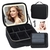 Estuche LED de Maquillaje con Espejo y Soporte para Brochas Organizador Portátil (S) - comprar online