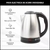 Pava Eléctrica Oryx Corte Mate Automático Acero Inoxidable 2L (S)