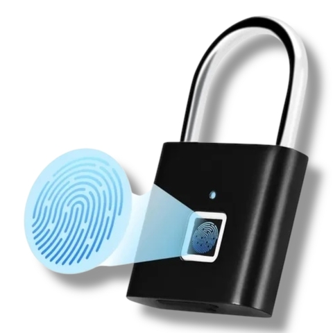 Candado con Huella Digital Recargable USB Acero Inoxidable (S)
