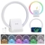 Parlante Velador Circulo Luces Led Rgb Y Carga Inalámbrica Bt5.2 (S)