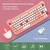Combo Teclado y Mouse Inalámbrico AS-212 Diseño Gatito Español USB 2.4GHz (S)