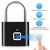 Candado con Huella Digital Recargable USB Acero Inoxidable (S) - Tecno Importaciones